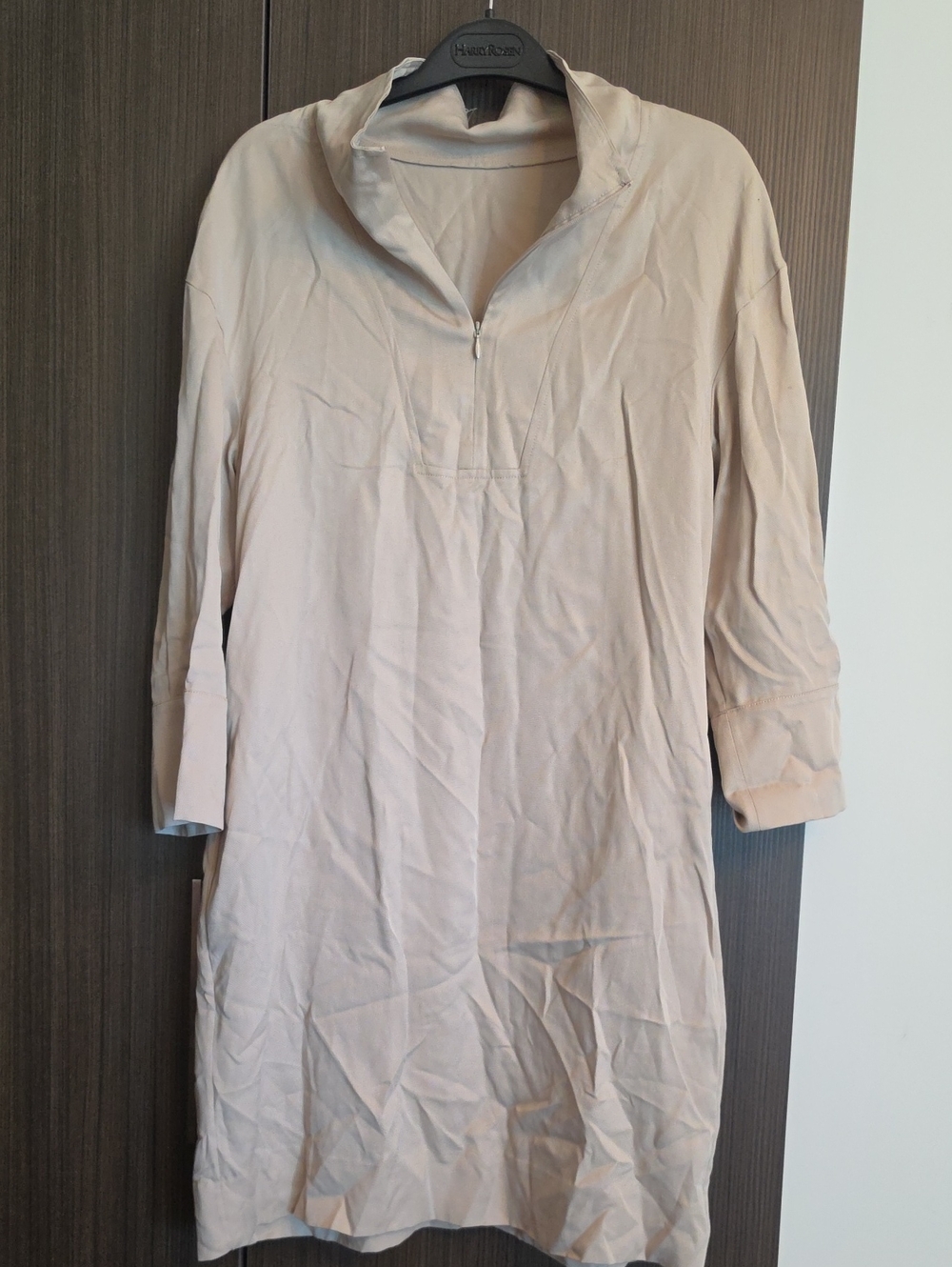 COS Cream Lyocell Tunic Dress